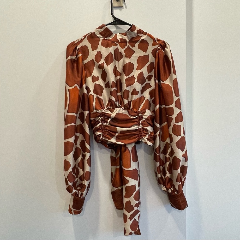 Cow print crop top